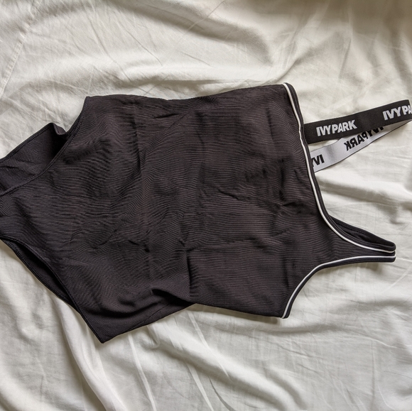 ✨HOST PICK✨ Ivy Park Asymmetrical Logo Bodysuit-black - Picture 7 of 12